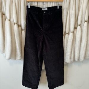 Everlane The Corduroy Wide-Leg Pant, Black, Sz 4